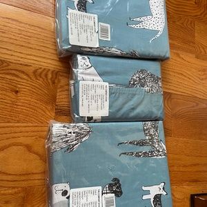 The Company Store 100% cotton Percale Dog Walk twin bedding set